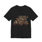 Rustic Tractor Graphic Tee, Farm Life Apparel, Unisex Jersey Tee, Country Style Shirt, Gift for Farmers, Car Design