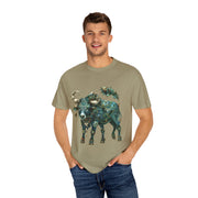 Bohemian Bull T-Shirt, Artistic Graphic Tee, Unisex Shirt for Cow Lovers, Gift for Occasions, Casual Wear, Eco-Friendly Style