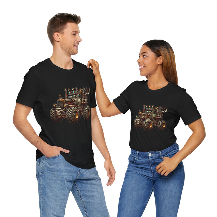 Rustic Tractor Graphic Tee, Farm Life Apparel, Unisex Jersey Tee, Country Style Shirt, Gift for Farmers, Car Design