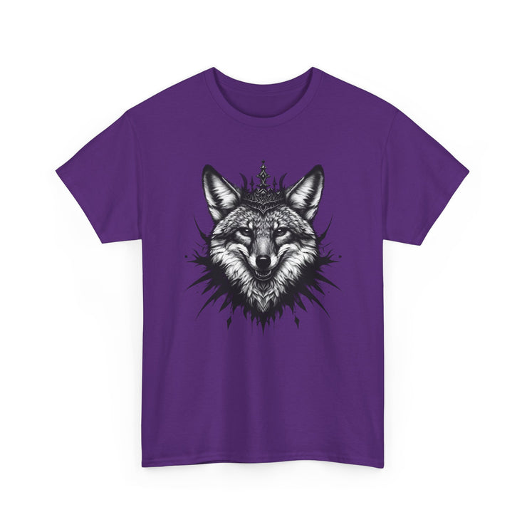 Wolf Head Graphic Unisex Heavy Cotton Tee, Cool Graphic Tee, Animal Lover Gift, Casual Summer Wear, Adventure T-Shirt