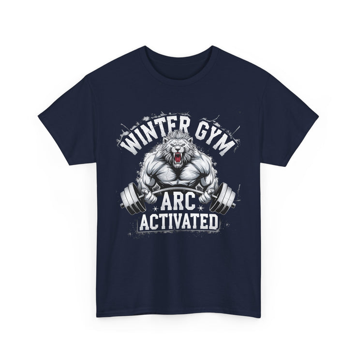 Winter Gym Arc Activated T-Shirt | Unisex Heavy Cotton Tee for Fitness Enthusiasts, Casual Wear, Weightlifting Gift, Workout Apparel, [...]