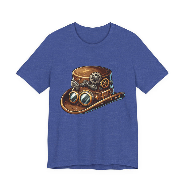 Steampunk Hat Tee, Steampunk T-Shirt, Retro Graphic Tee, Gift for Nerds, Cosplay Costume Top
