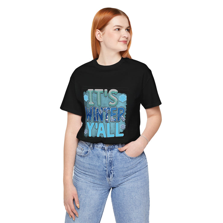 Winter Wonderland Unisex Tee, Cozy Winter Shirt, Holiday Gift for Friends, Seasonal Apparel, Cute Winter Graphic Tee