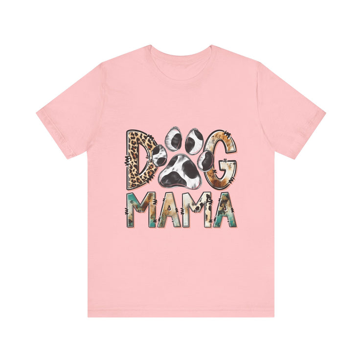 Dog Mama Tee, Unisex Short Sleeve Shirt, Perfect Gift for Dog Lovers, Casual Wear, Pet Mom Appreciation, Mothers Day
