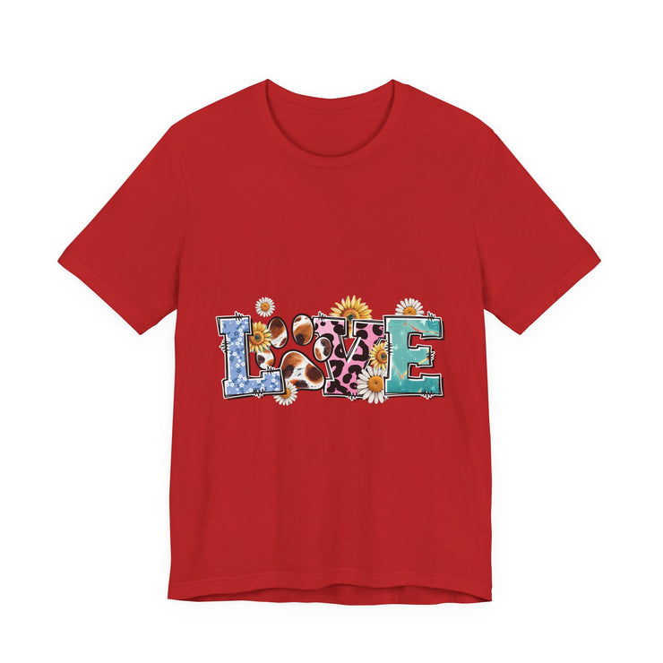 Love-Inspired Unisex Jersey Tee, Casual Wear, Gift for Her,  Sweetheart Gift, Summer Fashion, Festival Outfit
