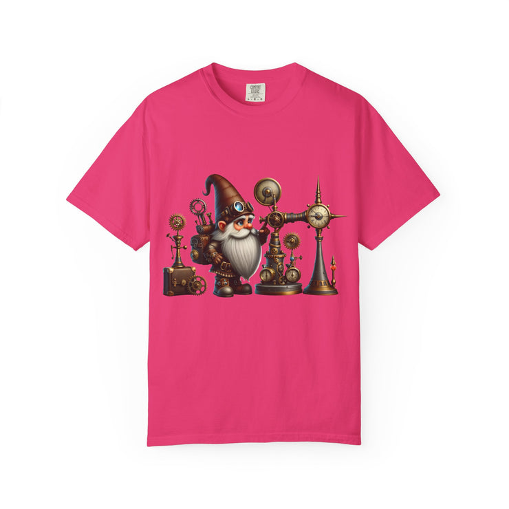 Steampunk Gnome T-shirt, Unique Graphic Tee for Fantasy Lovers, Gift for Birthdays, Everyday Wear, Unisex Casual Top