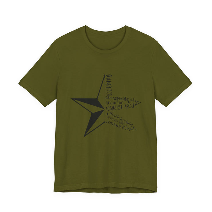 Inspirational Star Graphic Tee | Motivational Unisex Jersey Shirt, Casual Wear, Gift for Friends, Christian Design