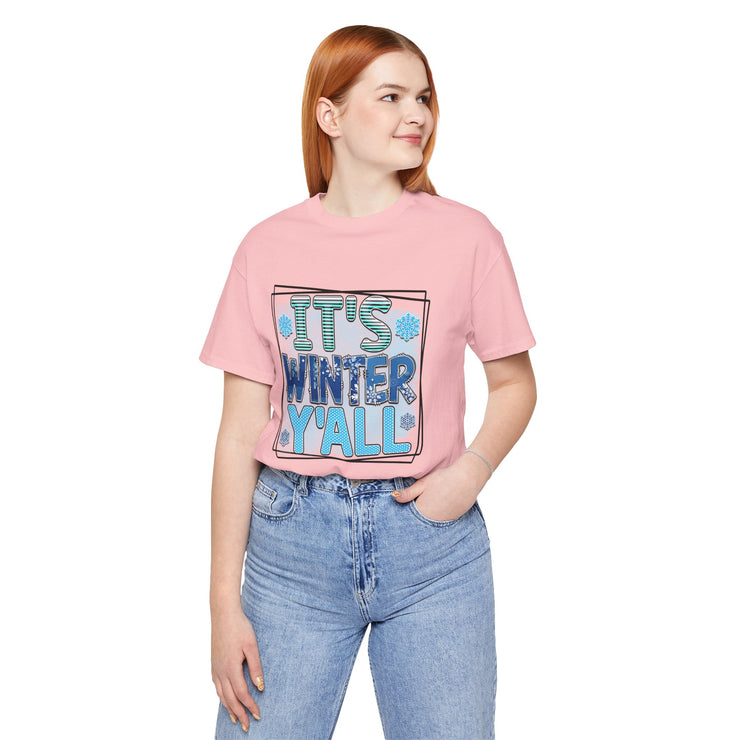 Winter Wonderland Unisex Tee, Cozy Winter Shirt, Holiday Gift for Friends, Seasonal Apparel, Cute Winter Graphic Tee