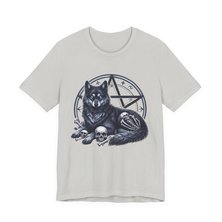 Gothic Wolf Tee | Unisex Graphic Shirt, Casual Outfit, Halloween Gift, Spooky Style, Animal Lover Apparel