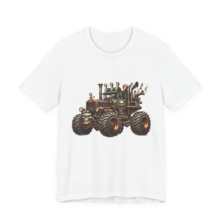 Rustic Tractor Graphic Tee, Farm Life Apparel, Unisex Jersey Tee, Country Style Shirt, Gift for Farmers, Car Design