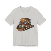 Steampunk Hat Tee, Steampunk T-Shirt, Retro Graphic Tee, Gift for Nerds, Cosplay Costume Top