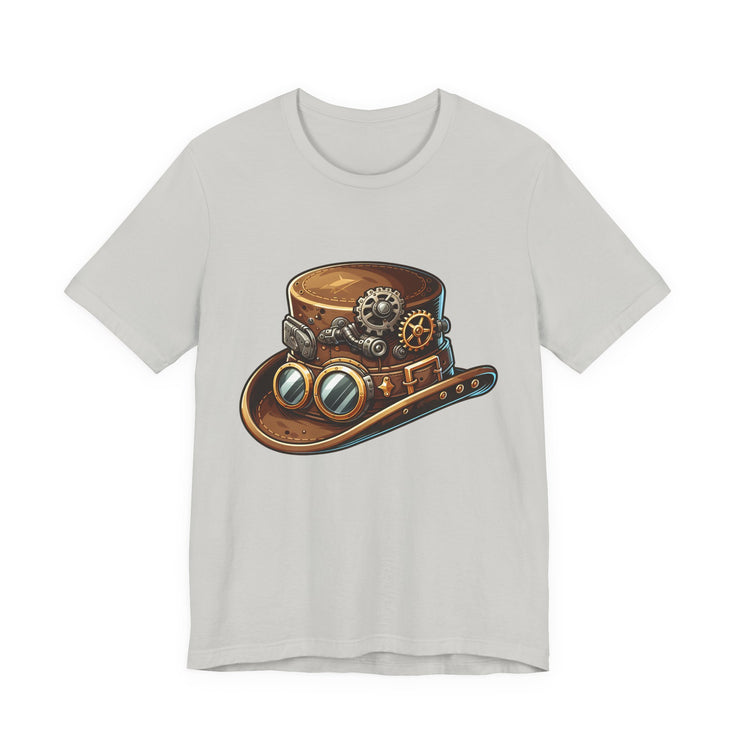 Steampunk Hat Tee, Steampunk T-Shirt, Retro Graphic Tee, Gift for Nerds, Cosplay Costume Top