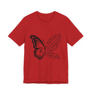 Inspirational Quote Tee, Motivational Shirt, Unisex Graphic T-Shirt, Gift for Her,Butterfly Love