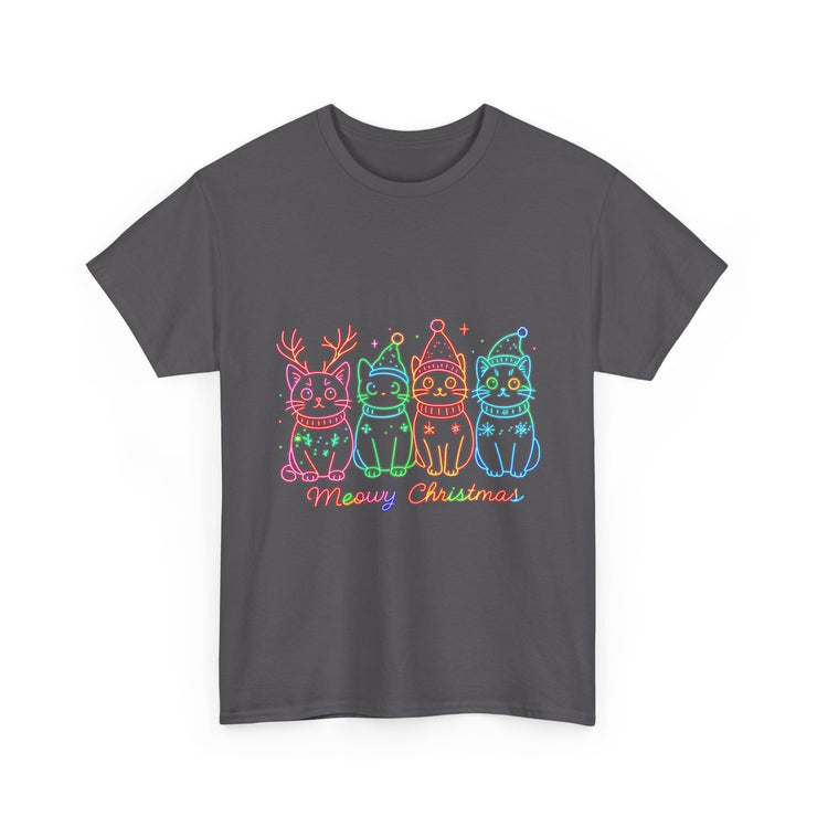 Festive Cat T-Shirt: Cozy Holiday Tee for Cat Lovers, Perfect Gift, Christmas Apparel, Unisex Christmas Tee, Cute Pet Lover Shirt
