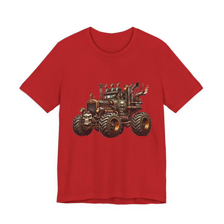 Rustic Tractor Graphic Tee, Farm Life Apparel, Unisex Jersey Tee, Country Style Shirt, Gift for Farmers, Car Design