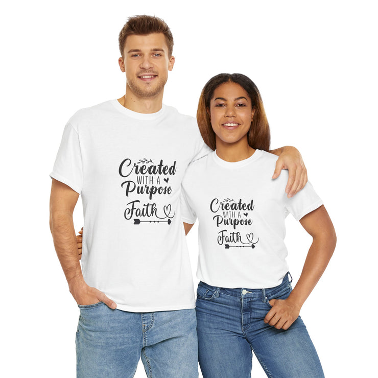 Faith-Inspired Unisex Heavy Cotton Tee, Motivational Shirt, Gift for Believers, Spiritual Wear, Affirmation Clothing