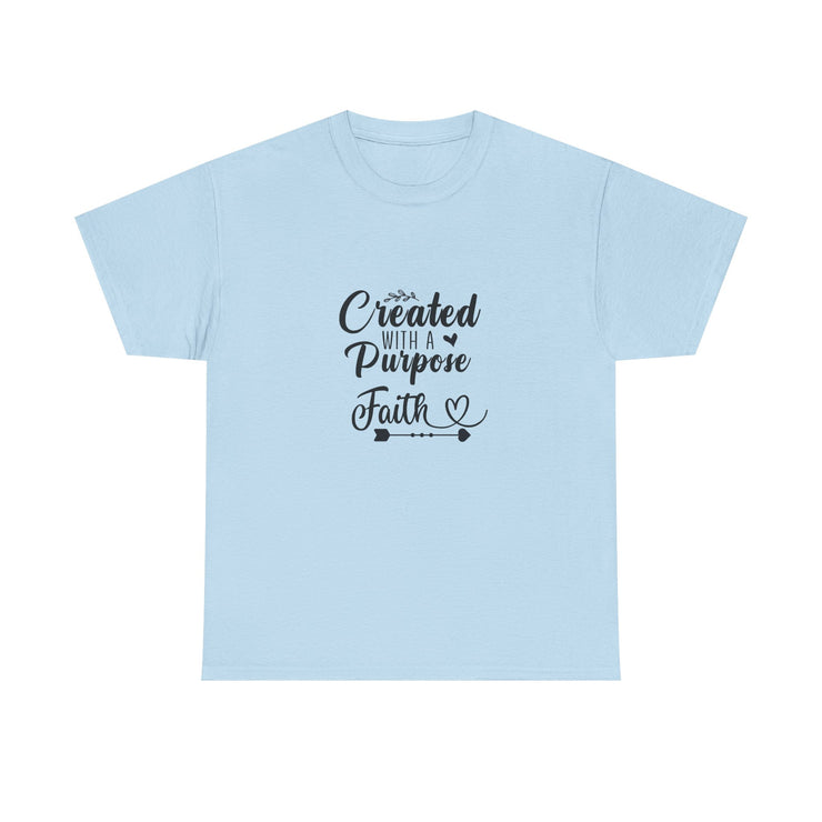 Faith-Inspired Unisex Heavy Cotton Tee, Motivational Shirt, Gift for Believers, Spiritual Wear, Affirmation Clothing