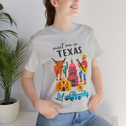 Texas-Inspired Unisex Tee: Meet Me in Texas Graphic T-Shirt, Gift for Texans, Summer Outfit, USA States Design