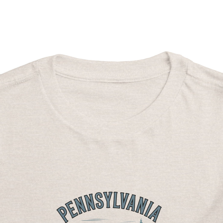 Pennsylvania Adventure Toddler Tee, Cute Kids Shirt, Gift for Little Explorers, Vacation Outfit, USA States Design