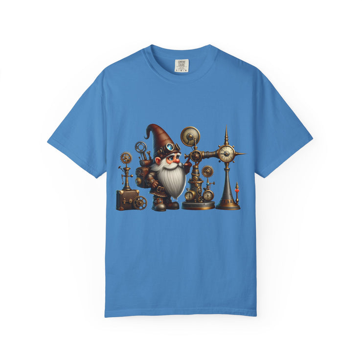 Steampunk Gnome T-shirt, Unique Graphic Tee for Fantasy Lovers, Gift for Birthdays, Everyday Wear, Unisex Casual Top