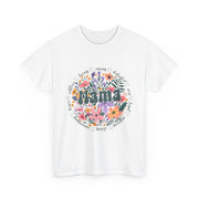 Floral 'Mama' Unisex Heavy Cotton Tee, Perfect for Mother's Day, Gifts for Mom, Birthday Apparel,