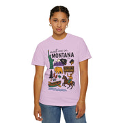 Cool Montana Graphic T-Shirt, Perfect for Travelers, Adventure Lovers, USA States Design