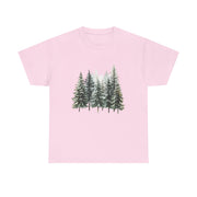 Nature-Inspired Unisex Heavy Cotton Tee, Forest T-Shirt, Outdoor Lifestyle Apparel, Eco-Friendly Gift, Casual Wear, Nature Lover's Top