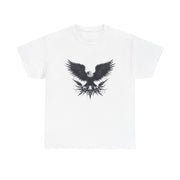 Bold Eagle Graphic Tee, Unisex Heavy Cotton T-Shirt, Wildlife Art Shirt, Nature Lover Gift, Casual Style Top