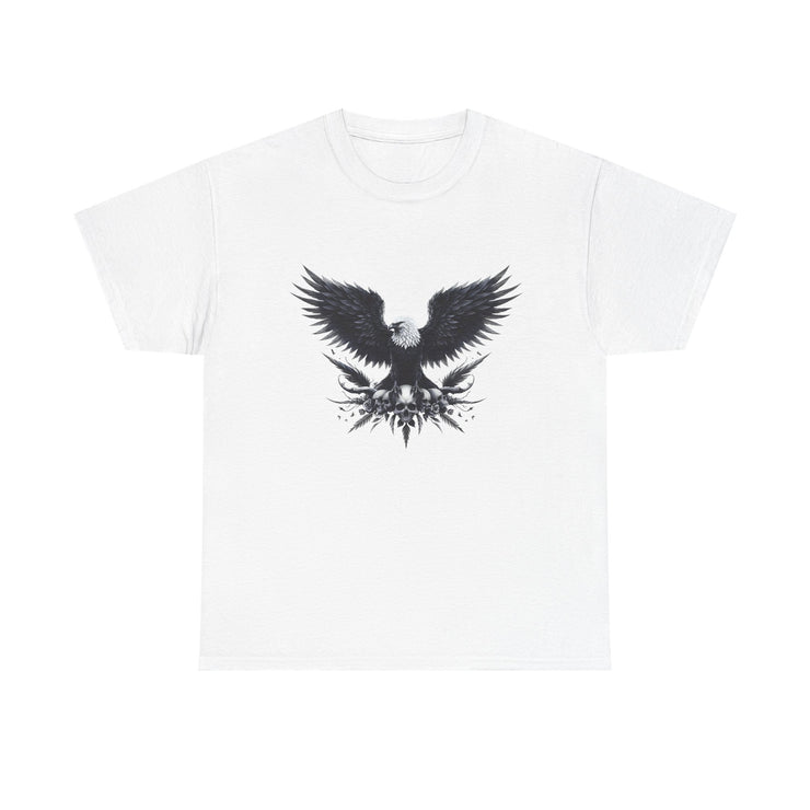 Bold Eagle Graphic Tee, Unisex Heavy Cotton T-Shirt, Wildlife Art Shirt, Nature Lover Gift, Casual Style Top