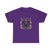 Boho Bull Graphic Tee | Unisex Heavy Cotton T-Shirt | Festival Wear, Gift for Nature Lovers, Casual Outfit, Animal Art
