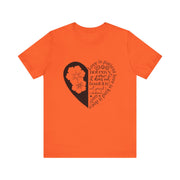 Heartfelt Love Quote Tee, Inspirational Unisex Shirt, Gifts for Her, Casual Outfit, Valentine/Anniversary Gift, Motivational Apparel