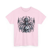 Gothic Spider Graphic Tee | Unisex Heavy Cotton Tee, Halloween Shirt, Alternative Fashion, Edgy Apparel, Gift for Her/Him