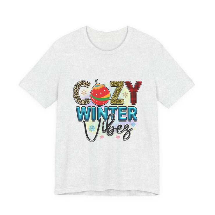 Cozy Winter Vibes Tee, Unisex Christmas T-Shirt, Holiday Gift, Winter Apparel,