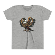 SKShirt Eagle Youth Tee - Unique Graphic Shirt, Bird Lover Gift, Nature-Themed Apparel, Fashion for Kids, Cool Kids' Clothing
