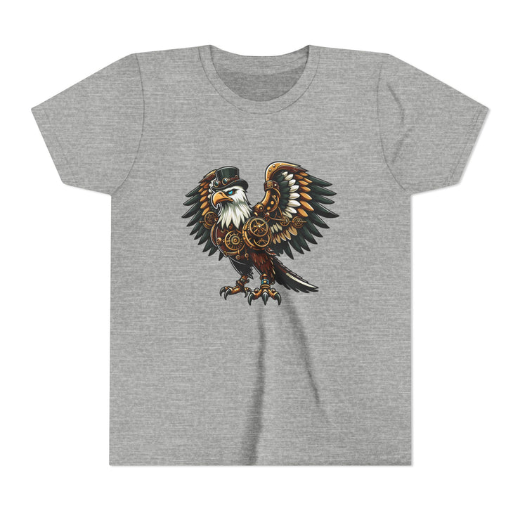 SKShirt Eagle Youth Tee - Unique Graphic Shirt, Bird Lover Gift, Nature-Themed Apparel, Fashion for Kids, Cool Kids' Clothing
