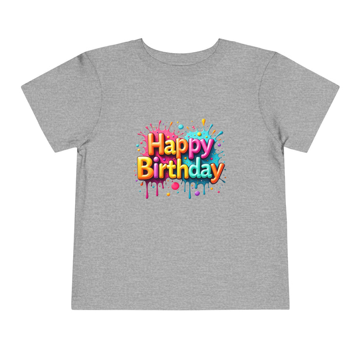 Happy Birthday Toddler Tee, Kids Birthday Gift, Short Sleeve Tee, Birthday Outfit, Toddler Shirt, Celebration Apparel