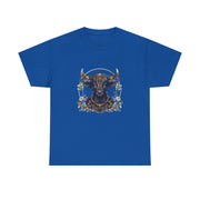Boho Bull Graphic Tee | Unisex Heavy Cotton T-Shirt | Festival Wear, Gift for Nature Lovers, Casual Outfit, Animal Art