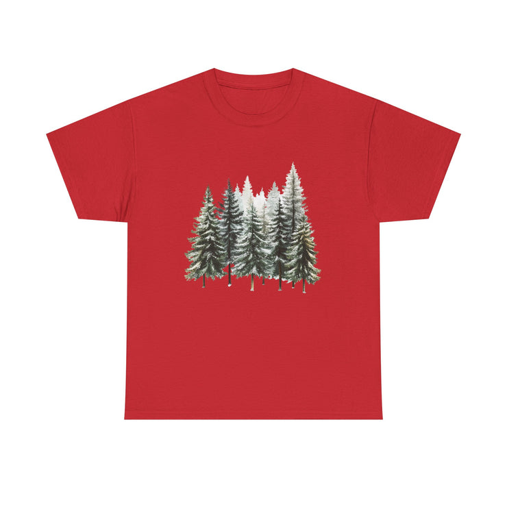Nature-Inspired Unisex Heavy Cotton Tee, Forest T-Shirt, Outdoor Lifestyle Apparel, Eco-Friendly Gift, Casual Wear, Nature Lover's Top