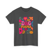 Dog Mama Floral Tee, Cute Dog Mom T-Shirt, Flower Design Unisex Cotton Shirt, Pet Lover Gift,