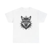 Wolf Head Graphic Unisex Heavy Cotton Tee, Cool Graphic Tee, Animal Lover Gift, Casual Summer Wear, Adventure T-Shirt