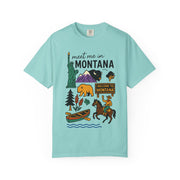 Cool Montana Graphic T-Shirt, Perfect for Travelers, Adventure Lovers, USA States Design