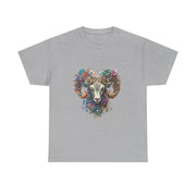 Bohemian Ram Heart Tee, Unisex Shirt, Festival Wear, Nature Lover Gift, Eco-Friendly Fashion, Gift for Him/Her
