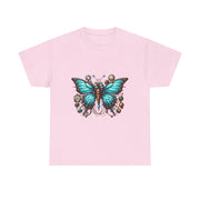 Butterfly Graphic Tee, Vintage-Inspired Shirt, Nature Lover's Gift, Spring Fashion, Eco-Friendly Unisex Tee