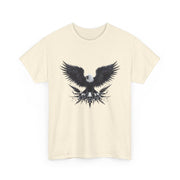 Bold Eagle Graphic Tee, Unisex Heavy Cotton T-Shirt, Wildlife Art Shirt, Nature Lover Gift, Casual Style Top