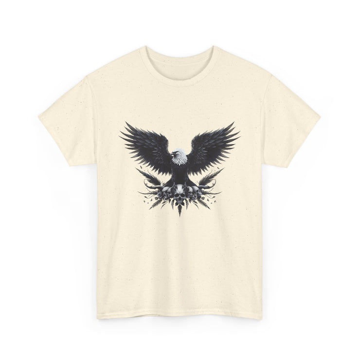 Bold Eagle Graphic Tee, Unisex Heavy Cotton T-Shirt, Wildlife Art Shirt, Nature Lover Gift, Casual Style Top