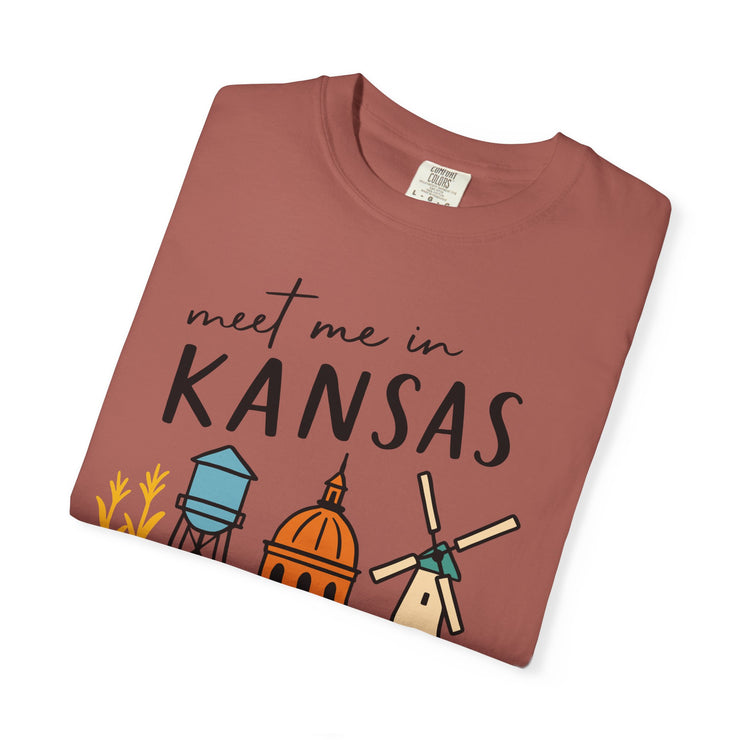 Kansas Adventure T-Shirt, Unisex Graphic Tee, Gift for Travelers,  USA States Design