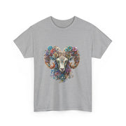 Bohemian Ram Heart Tee, Unisex Shirt, Festival Wear, Nature Lover Gift, Eco-Friendly Fashion, Gift for Him/Her