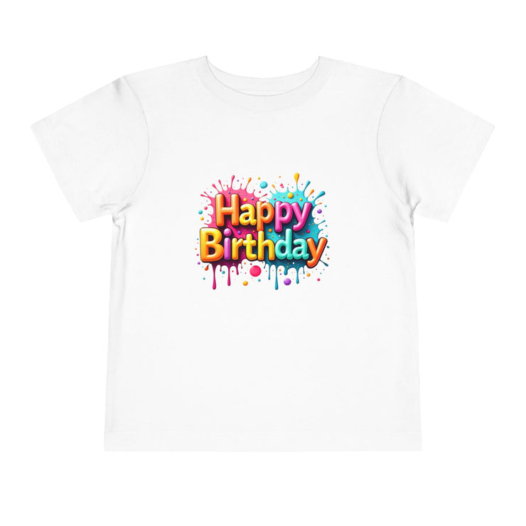 Happy Birthday Toddler Tee, Kids Birthday Gift, Short Sleeve Tee, Birthday Outfit, Toddler Shirt, Celebration Apparel