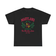 Maryland Heritage Tee | Unisex Cotton Shirt, Old Line State Apparel, Travel Souvenir, Gift for Maryland Lovers, Vintage Maryland Design,USA States Design