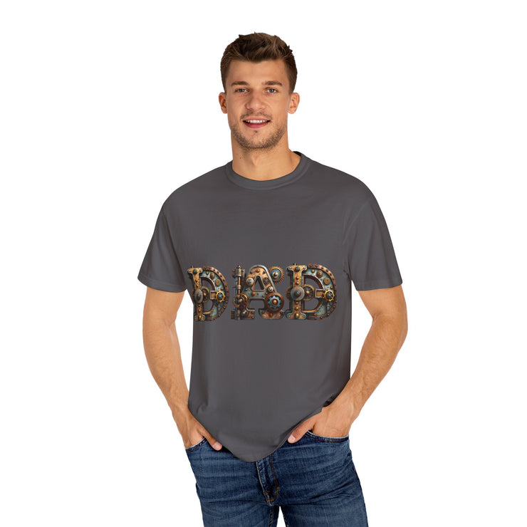 Dad Themed Garment-Dyed T-Shirt, Unique Gift for Father's Day, Casual Wear, Perfect for Dads, Everyday Comfort Tee